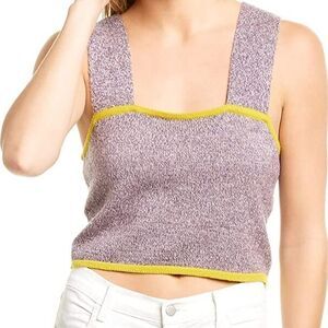 𝅺525 America Marled Tank- size S - violet/Yellow color